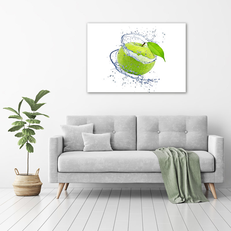Green Apple - Wrapped Canvas Print