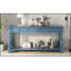 Console de style méditerranéen de 63 pouces de long avec tiroirs et tablette pour un rangement élégant-1756018895