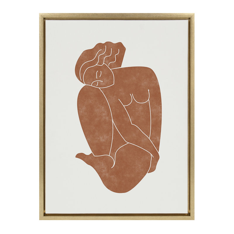 Figurine par Alexander Ginzburg, reproduction d'art sur toile encadrée, 18" x 24", Doré