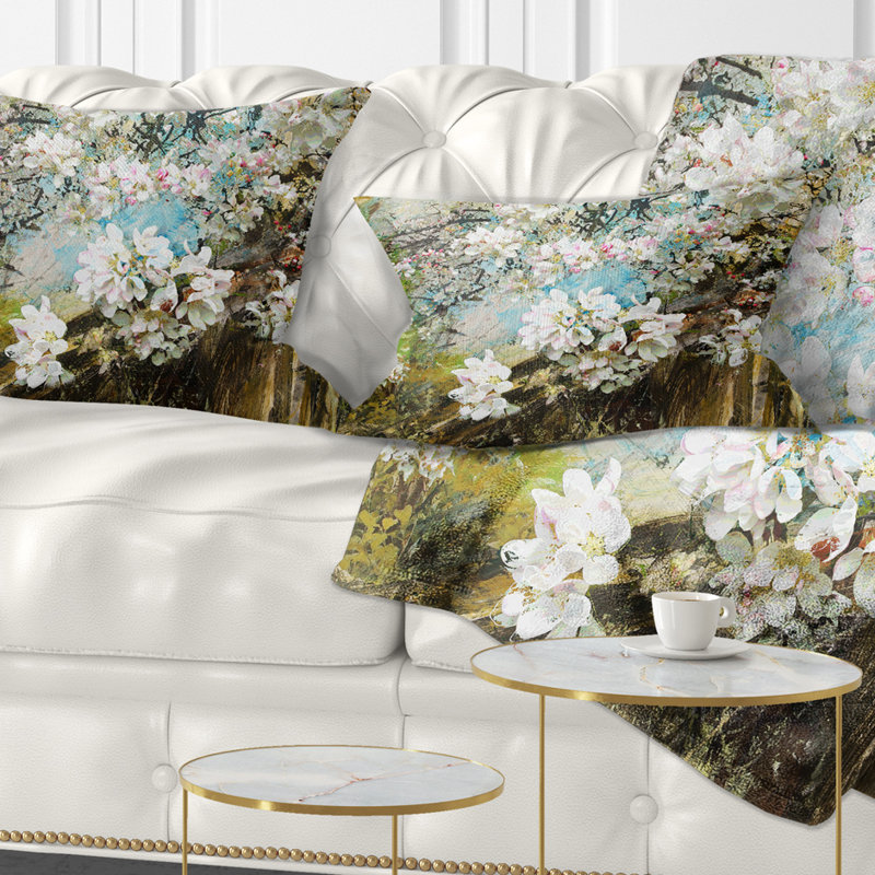 Coussin de fleurs florales à fleurs avec coussins lombaires