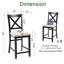 Tabourets de comptoir en bois Mableton