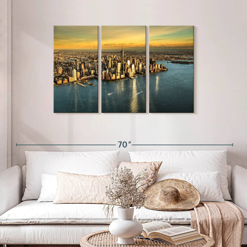 Horizon doré de Sirci Manhattan, H 28 po x l 45 po