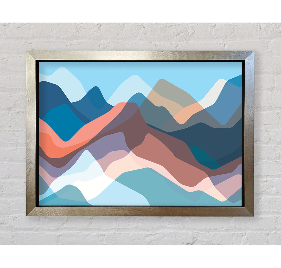 Modern Mountain Range - Druck