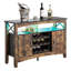 Bar à vin / café / alcool avec rangement et lumière DEL, bar à domicile avec armoire-72672261