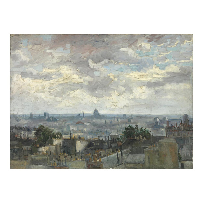 «View of Paris» par Vincent van Gogh - Estampe numérique, H 16 po x l 20 po