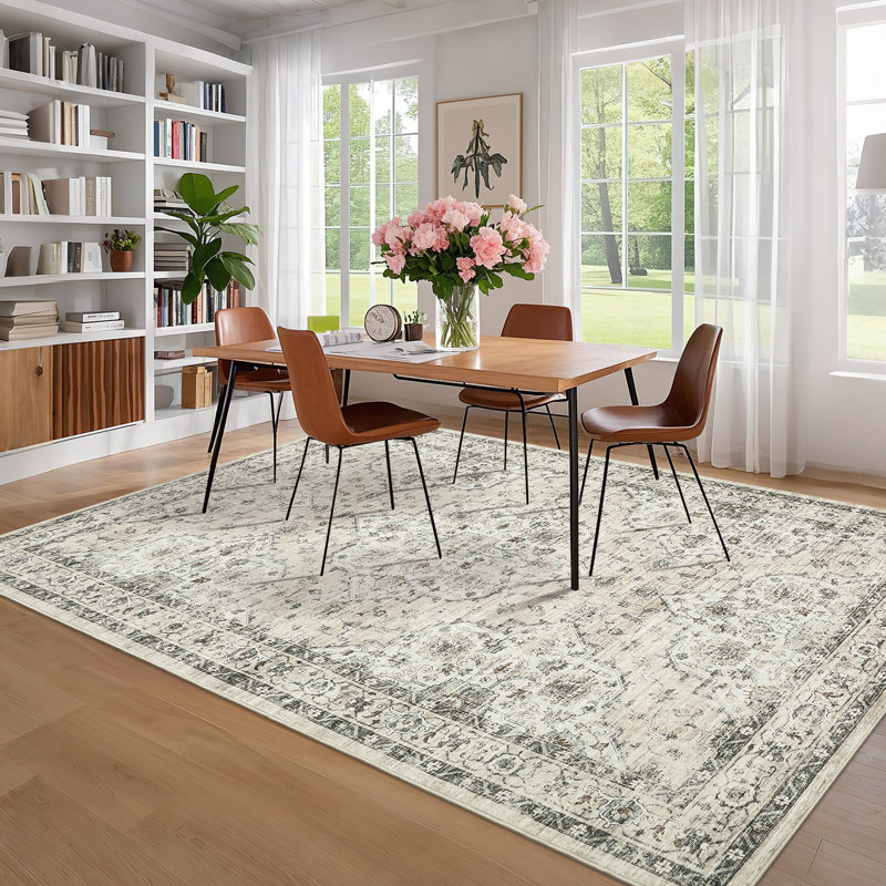 Vintage Look Synthetic Area Rug, Rectangle 120cm x 170cm