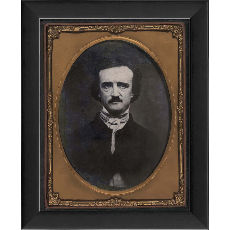 « edgar allan poe », reproduction de photo encadrée