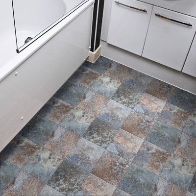 Carreau de mur et de sol en porcelaine 6 po x 6 po Biotech Ocean