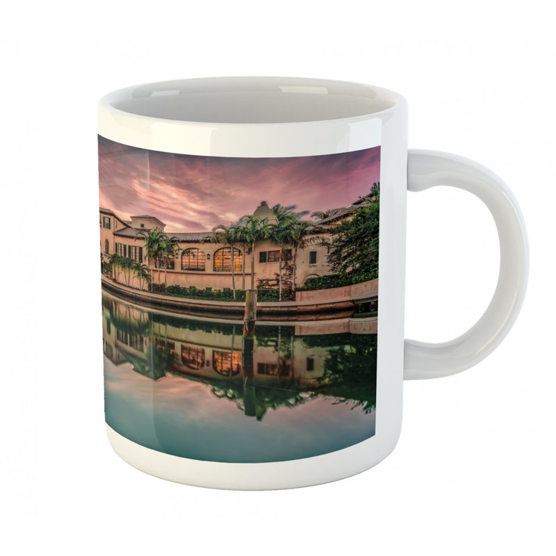 Grande tasse à café cityscape