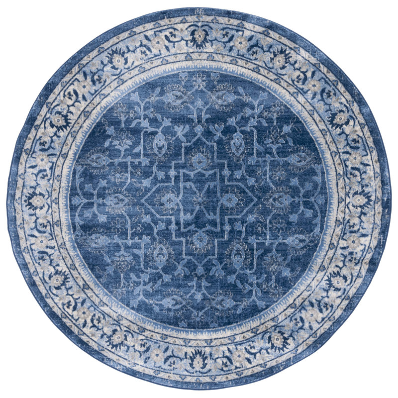 Brentwood Performance Oriental Rug, Round 6'7"