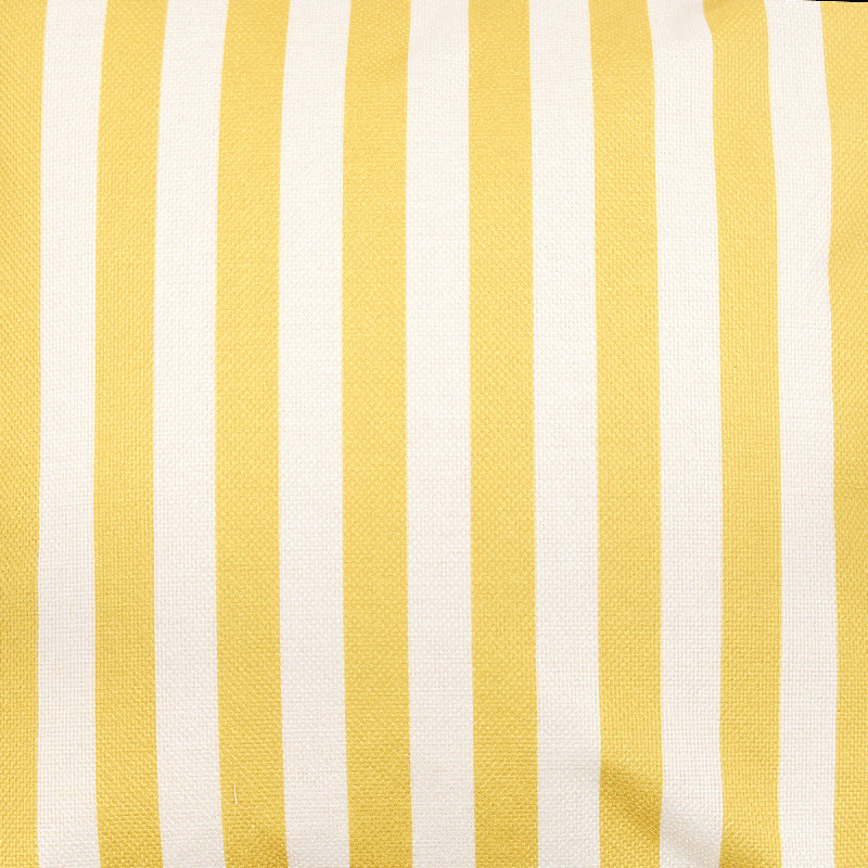 Bean Bag Bazaar Stripe Indoor-Outdoor Cushions Yellow