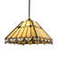 14cm H Glass Square Pendant Shade ( No Direct Attachment Method ) in Beige