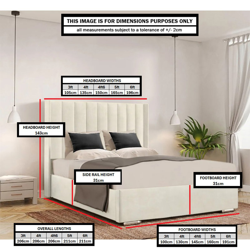 Chiedu Bed Frame, Coffee, Double
