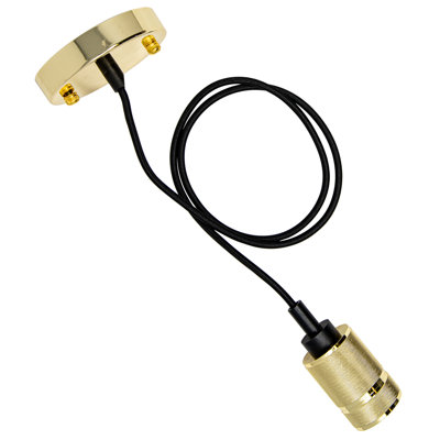 1 - Light Polished Gold Bulb Pendant