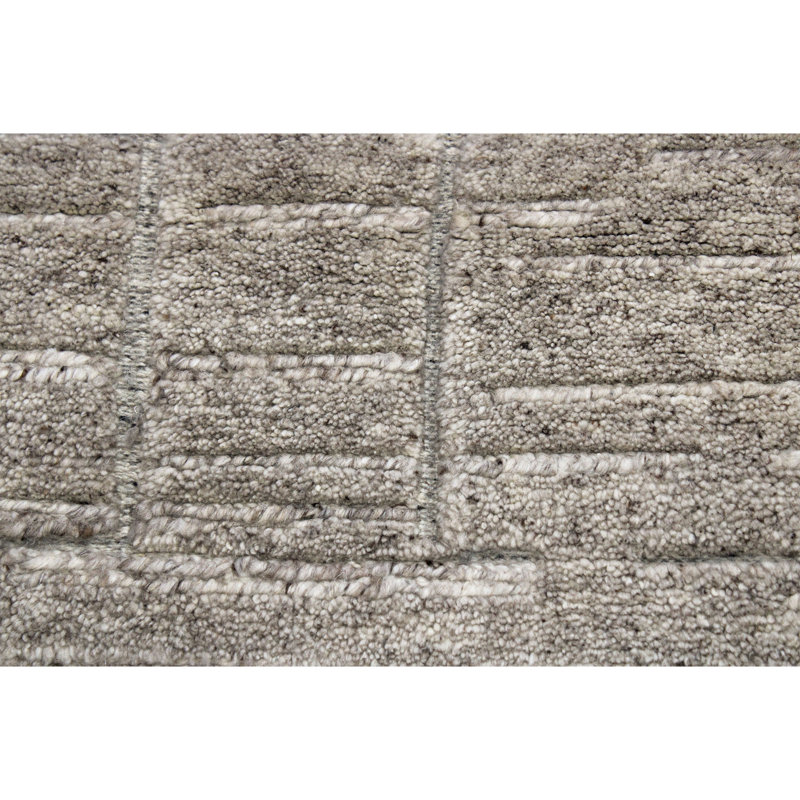 Handmade Wool Area Rug, Rectangle 6' x 9'