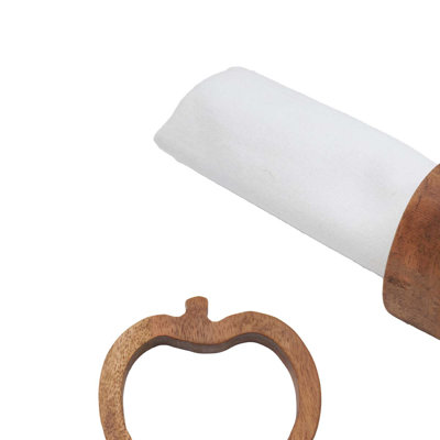 Pumpkin Wood Napkin Rings Set of 4