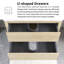 Meuble-lavabo mural 30 po avec comptoir en pierre composite-384150509