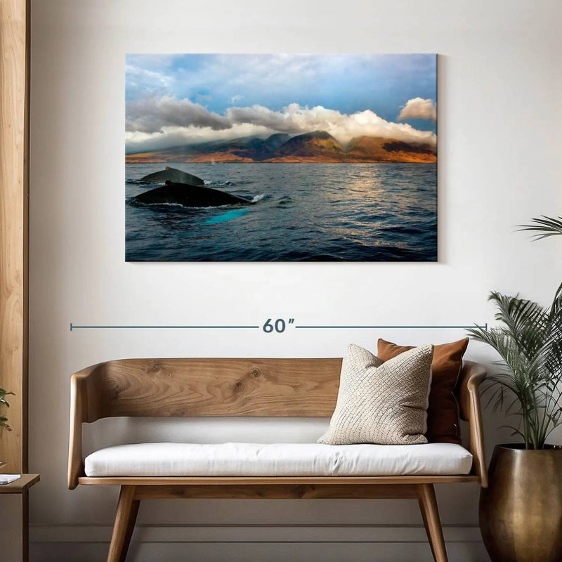 Hannes Maui Humpback Whales, 30" H x 45" W