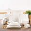 Service de table carré en porcelaine 36 pièces, service pour 6-113108541-133245732