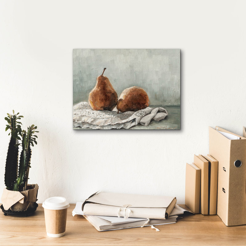  «Pair of pears 1» par Marian Parsons, art mural sur toile, 16 po x 12 po