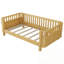Plateforme simple en bois avec rails-128496850