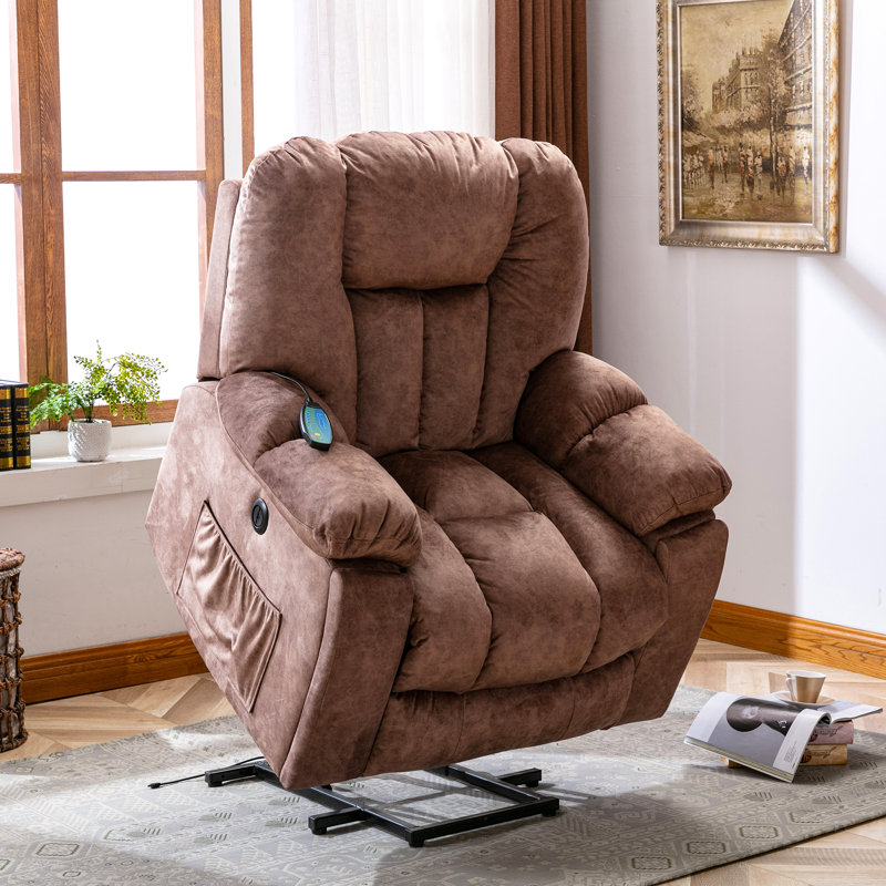 95cm Wide Lift Assist Standard Recliner, Brown