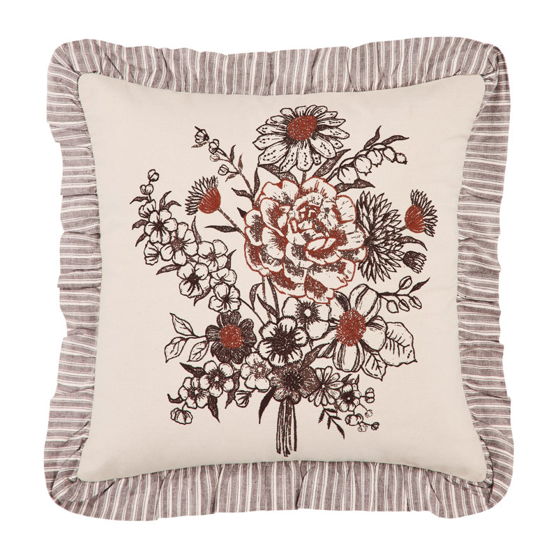 Housse de coussin en coton Florette