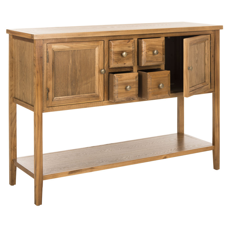 Console en bois massif 45,7 po Sadie, Chêne