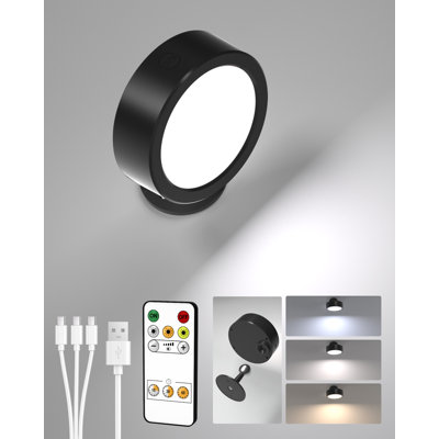 1 Pack Led Wall Mounted Light Wireless With Remote