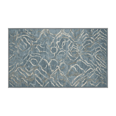 Silky Soft Plush Gray Area Rug