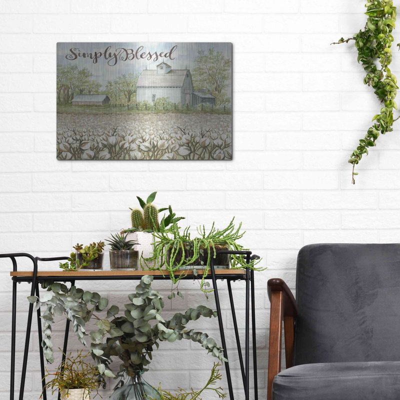 «Simply Blessed Farmhouse» par Cindy Jacobs, H 12 po x l 16 po