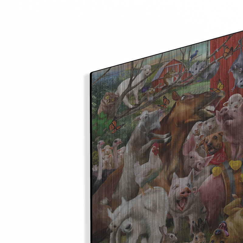«Farmyard Frenzy» par Bigelow Illustration, H 12 po x l 16 po