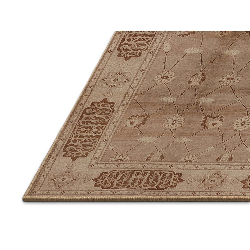 Tapis oriental brun Hovnan, Rectangle 4 pi x 6 pi
