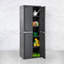 Armoire de rangement verrouillable avec tablettes ajustables