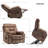 Chiraag Upholstered Heated Massage Chair-511845495