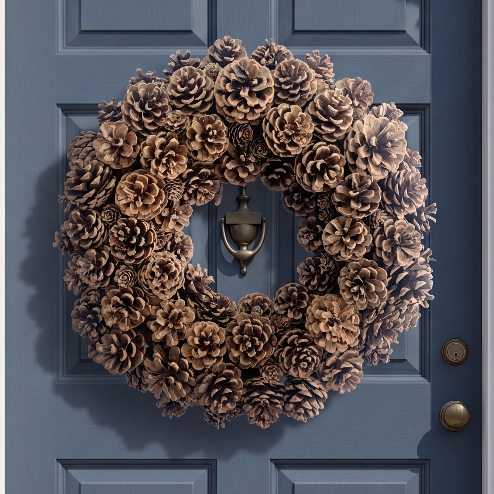 18'' Handcrafted Dried Pinecones Wreath