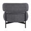 Chaise d'appoint pivotante moderne avec dossier incurvé confortable-925823424