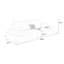 Canapé modulaire en polyester blanc crème-901233201-901233206