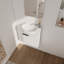 Meuble-lavabo à fermeture en douceur avec lavabo, 16 po, idéal pour les petites salles de bain et les salles d'eau, conception durable et élégante-126233214