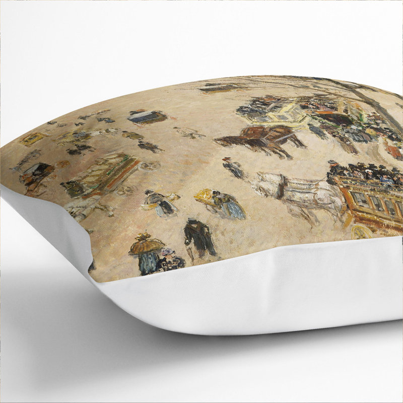 Theatre Place Scatter Cushion, 40cm H x 40cm W x 15cm D, White