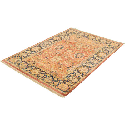 Arabelle One-of-a-Kind 6' X 8'9" 2010s Wool Area Rug in Red