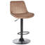 DUBROVNIK Swivel Upholstered Adjustable Height Counter Stool with Metal Frame-106274705