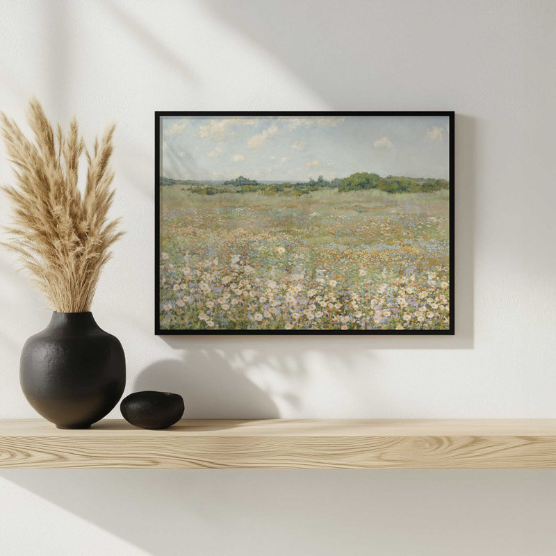 «Summertime Serenade» par Amber Sterling, reproduction d'art, L 32 po x H 24 po, Noir, Impression encadrée