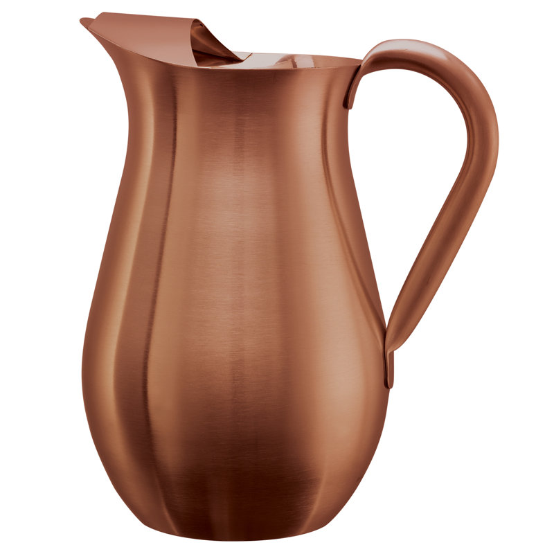 Cloche en forme de cloche avec garde-glace 67,7 oz Pichet, Brun
