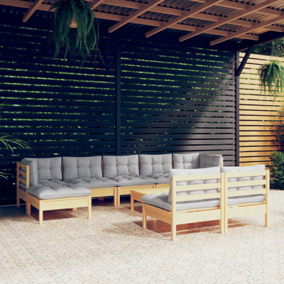 Ensemble de salon de jardin 100% polyester Vidaxl