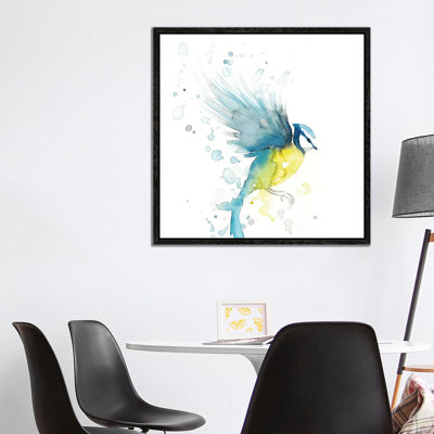 Blue Tit Bird II 1 Piece Wall Art on Canvas