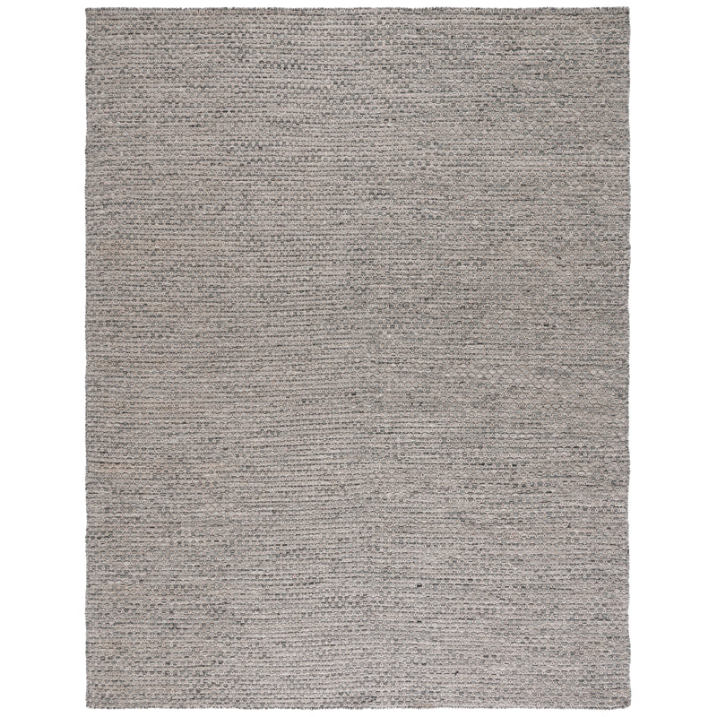 Tapis de couleur unie en coton / laine tissé à la main Vermont, Rectangle 8 pi x 10 pi