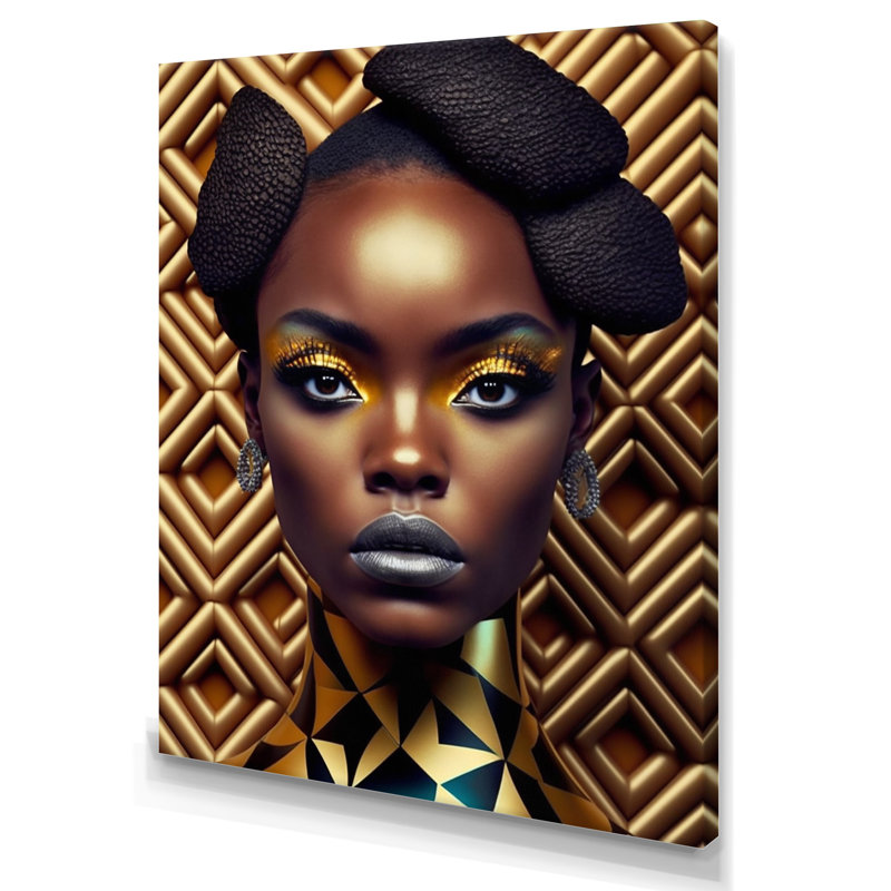 «Beautiful Contemporary Contemporary Retro Woman III», reproduction sur toile, H 32 po x l 16 po x P 1 po, Toile tendue