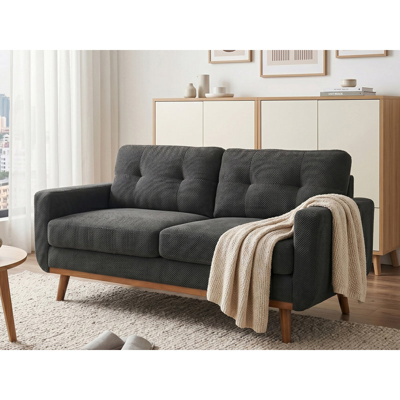 Causeuse standard rembourrée, Dark Gray