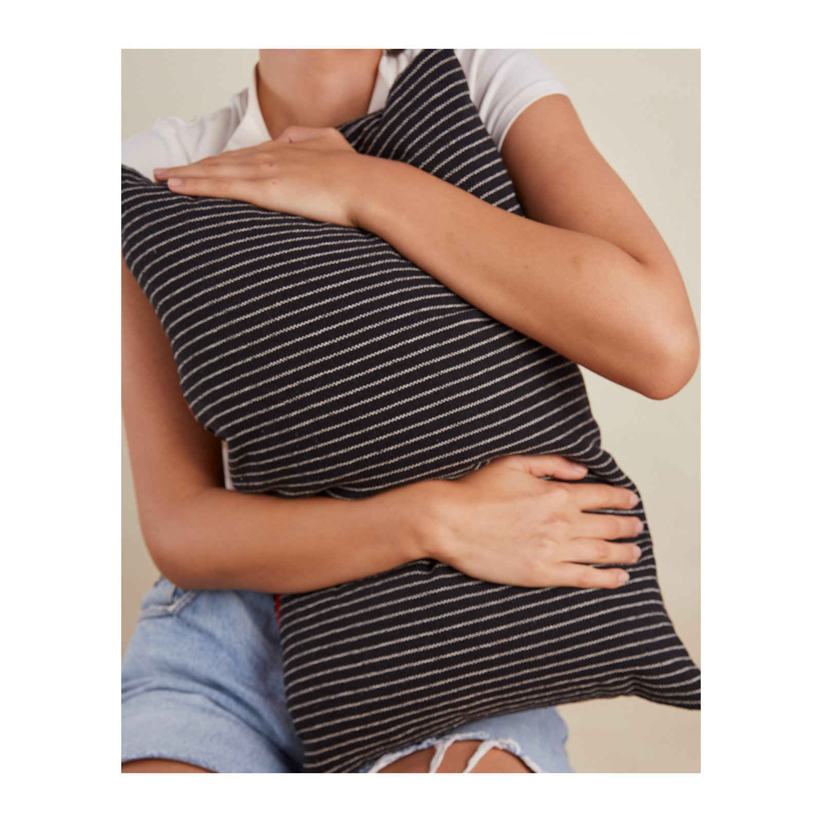 Calhoun 100% Cotton Lumbar Rectangular Pillow Cover, Black